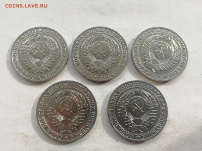 1 рубль 1989 г. - 5 шт. - КОРОТКИЙ до 18.03.2018 г. №1 - IMG_20180318_153406