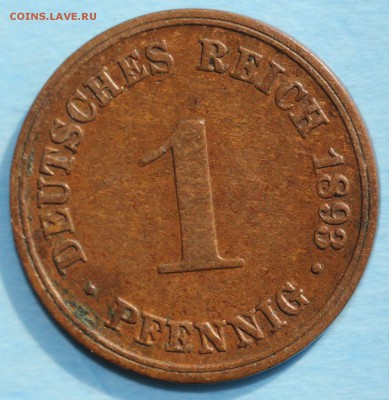 С РУБ. КАЙЗЕРРЕЙХ 1 пфенниг 1893г."D" до 24.03 в 22-00 - IMG_1648.JPG