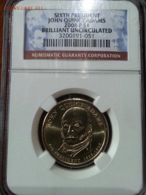 John Quincy Adams 2008 1 $ в слабе - -OryA7EdNZE