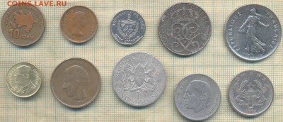Иностранные монеты разные2, фикс-цена 10 руб - 10 3а  2
