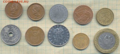 Иностранные монеты разные2, фикс-цена 10 руб - 10 2а  2