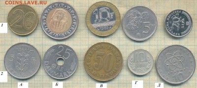 Иностранные монеты разные2, фикс-цена 10 руб - 10 1  2