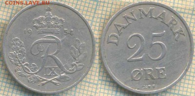 Дания 25 эре 1954 г., до 25.03.2018 г. 22.00 по Москве - Дания 25 эре 1954  503