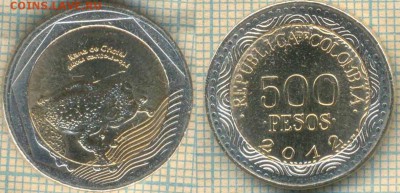 Колумбия 500 песо 2012 г., до 25.03.2018 г. 22.00 по Москве - Колумбия 500 песос 2012  37
