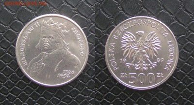 Злоты. Польские короли №2. ФИКС - 500 злотых. король владислав II ягайло