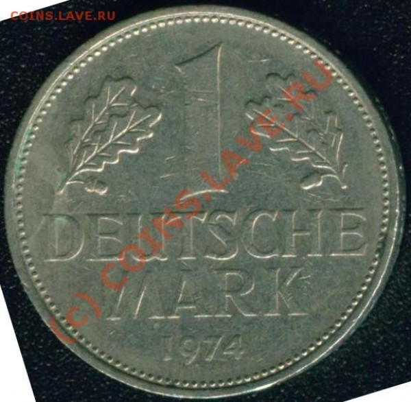 3 монеты Германии 5 марок 1935 и 1936 в серебре - 1 mark 1974.JPG