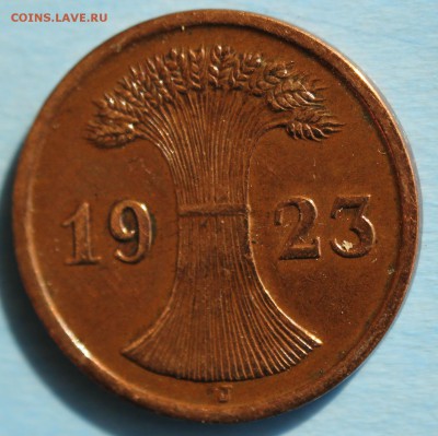 С РУБ. ГЕРМАНИЯ 2 пфеннига 1923г."J" до 25.03 в 22-00 - IMG_1683.JPG