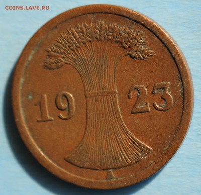 С РУБ. ГЕРМАНИЯ 2 пфеннига 1923г."А" до 25.03 в 22-00 - IMG_1685.JPG