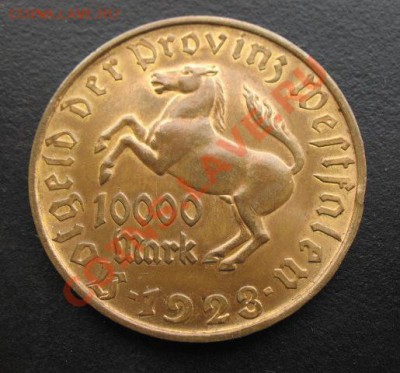 Германия, 1923 г, 10 000 М, до 12.04 в 21-00 мск - 1923 10 000 м