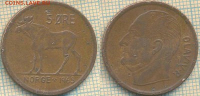 Норвегия 5 эре 1965 г. , до 26.03.2018 г. 22.00 по Москве - Норвегия 5 эре 1965  514
