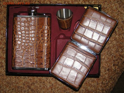 подарочный набор: фляга из нержавейки+портсигар+рюмка - P1010265.JPG