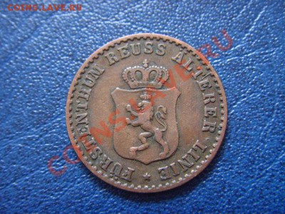 Германия REUSS 1 пфенинг  1864 А до 13.04 в 21.00 М - LPIC9547.JPG