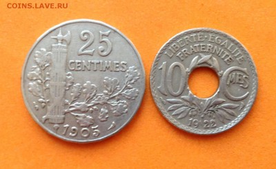 Франция 25 и 10 сантимов 1905, 22г . до 25.03.18г - FullSizeRender (23)