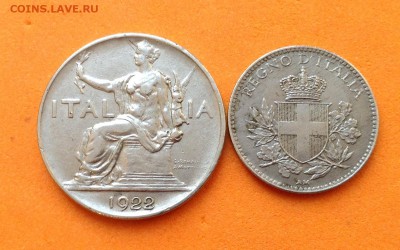 Италия 1 лира 1922г, 20 чентезимо 1918г, до 25.03.18г - FullSizeRender (24)