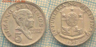 Филиппины 5 сентимо 1972 г., до27.03.2018 г. 22.00 по Москв - Филиппины 5 сентимо 1972  289