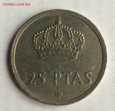 Испания, 25 песет 1975 (79) до 22.03.2018 22:00 - 25 песет