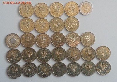 Польша 2 злотых, не частые 1996-2004 гг по Фиксу, до 27.03 - злотые-1