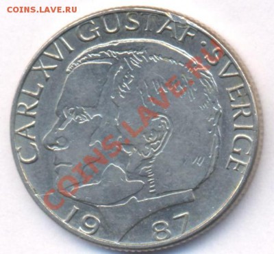 Швеция 1 крона 1987 г.До 13.04.11 г. 20-00 МСК. - Швеция крона.1