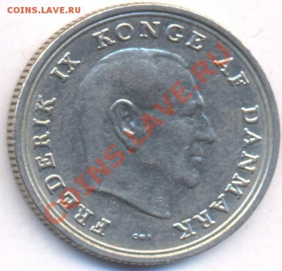 Дания 1 крона 1965 г.  До 13.04.11 г. 20-00 МСК. - Дания крона 65.1