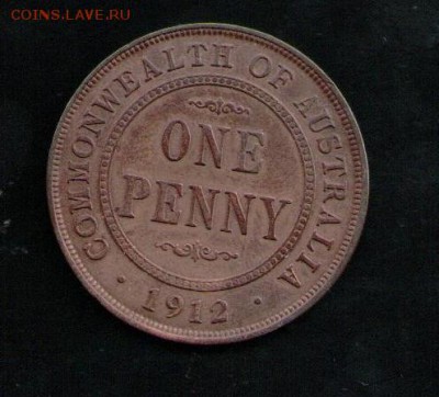 АВСТРАЛИЯ 1 ПЕННИ 1912 - 1 001