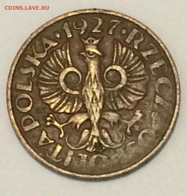Польша. 2 гроша 1927 год 22.03.2018 22:00 - грош