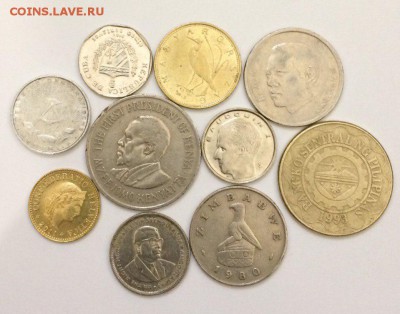 10 разных иностранных монет с рубля 22.03.2018 22:00 - ин