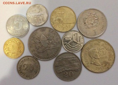 10 разных иностранных монет с рубля 22.03.2018 22:00 - ино