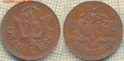 Барбадос 1 цент 1973 г., до 29.03.2018 г. 15.00 по Москве - Барбадос 1 цент 1973  242