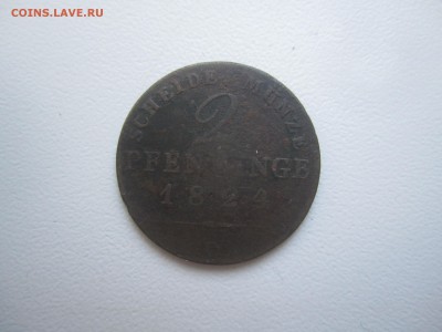 Германия, 2 пфеннинга 1824 со 100 руб. до 25.03.18 20.00МСК - IMG_2774.JPG