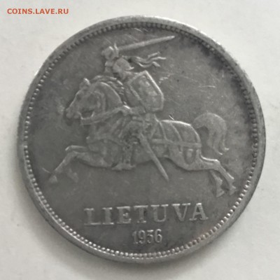 5 лит  1936 года Литва, серебро 750 проба - CBCF9B40-3BA1-4B46-B5F5-5B47FB495EE6