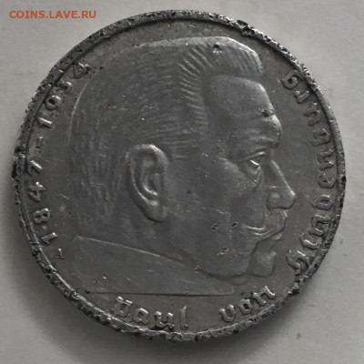 2 рейхсмарки  Германии 1939 год ,серебро 625 проба - 4DE27A48-D341-4B14-BDAF-ED00ED22C09C