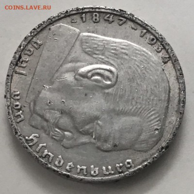 2 рейхсмарки  Германии 1939 год ,серебро 625 проба - 852F8FA9-0573-441D-9EE3-E8DFDC81BB90