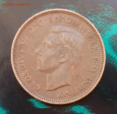 1 фартинг 1940 г, Великобритании,до 25.03. - PaDokzztOmA