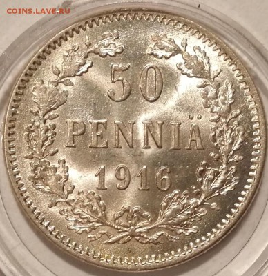 50 пенни 1916S UNC (люкс) - 0
