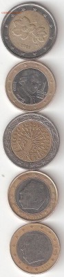 5 монет европериода разные, РАСПРОДАЖА ФИКС - EURO 5st Sbor P