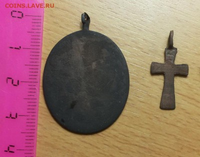 крест нательные крестик 17 - 18 век + образок до 30.03 - крест 29 1 2