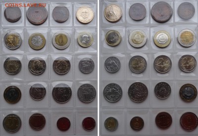Подборка иностранных монет (40 шт), до 01.04.18 12:10 - 100rub-coins-01
