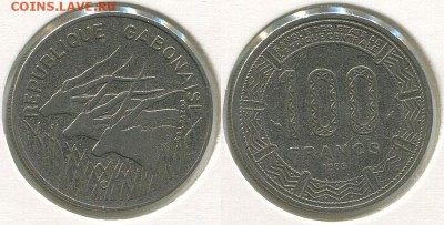 Габон 100 франков 1985 до 22-00мск 27.03 - gab-100f-1985
