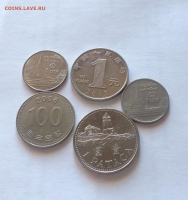 5 монет Азии , до 31.03.18г. - A-2
