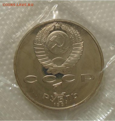 1 рубль 1991 Махтум Кули пруф до 29.03.18 в 22:30 мск - DSC02703.JPG