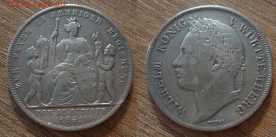 Вюртемберг 1 гульден 1841 25 лет правления до 29.03 - O-6HWmU0o8k