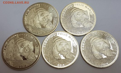 Казахстан 5 монет Манул с 200р до 29.03.2018 в 22.00 - м2