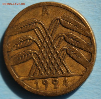 С РУБ. ГЕРМАНИЯ 5 пфеннигов 1924г."А"  до 2.04 в 22-00 - IMG_1693.JPG