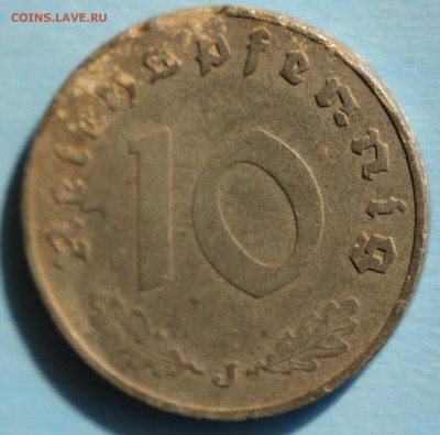 С РУБ. ГЕРМАНИЯ 10 пфеннигов 1941г."J"  до 2.04 в 22-00 - IMG_1690.JPG