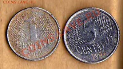 Бразилия 5 центавос 1994 до 17.04 в 21:00 - img193