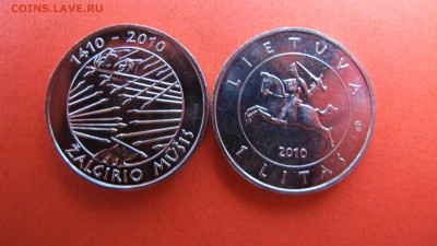 Литва, 1 лит 2010 "Грюнвальдская битва", 60 рублей! - IMG_8645.JPG