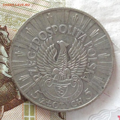 Польша 5 злотых 1934 года Легион - DSCN0096.JPG