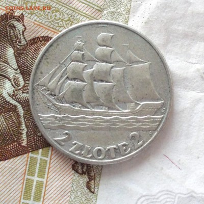 Польша 2 злотых 1936 год Парусник - DSCN0098.JPG