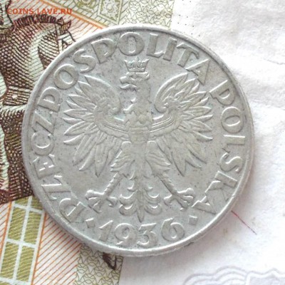 Польша 2 злотых 1936 год Парусник - DSCN0099.JPG