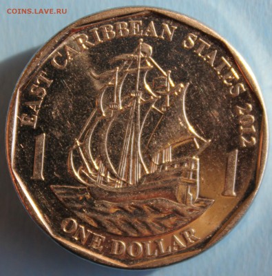 С 1 РУБ.ВОСТОЧНЫЕ КАРИБЫ 1 доллар 2012г. ПАРУСНИК  до 3.04 - IMG_1297.JPG
